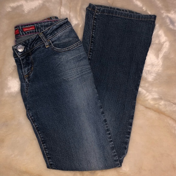 Miss Sixty Low Rise Flare Denim Dark Wash Jeans - Picture 2 of 8